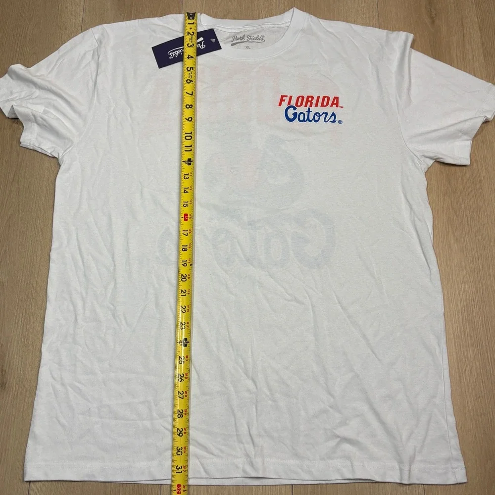 Park Fields Florida Gators T-Shirt Mens XL White Short Sleeve Graphic Tee NWT